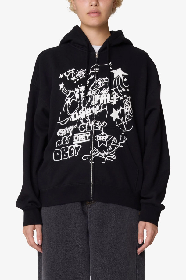 JUMBLE BAGGY RELAXED ZIP HOOD (점블 배기 릴렉스드 집 후드) - DIGITAL BLACK은 스트릿 무드를 연출하는 공용 후드티셔츠입니다. 디지털 블랙 컬러에, 배기핏과 릴랙스드핏으로 편안한 착용감을 선사합니다. 봄, 가을, 겨울 계절에 착용하기 좋으며, 긴 소매와 후드 디자인으로 보온성을 더했습니다. 그래피티 프린트 디자인이 돋보이는 캐주얼 스타일의 집업 후드티입니다.
