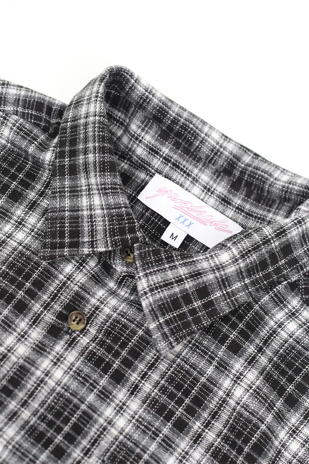 YARDSALE - 반팔셔츠 - [야드세일] Faded Plaid Shirt 페이디드 플래드 셔츠 - White