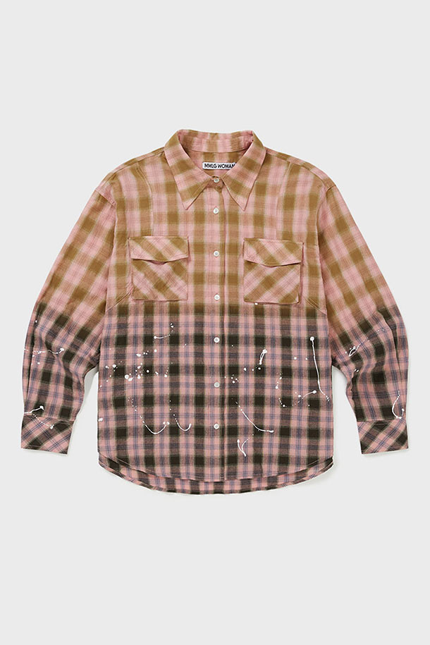 MMW - 셔츠 - [MMW] BLECHED SHIRTS - PINK 