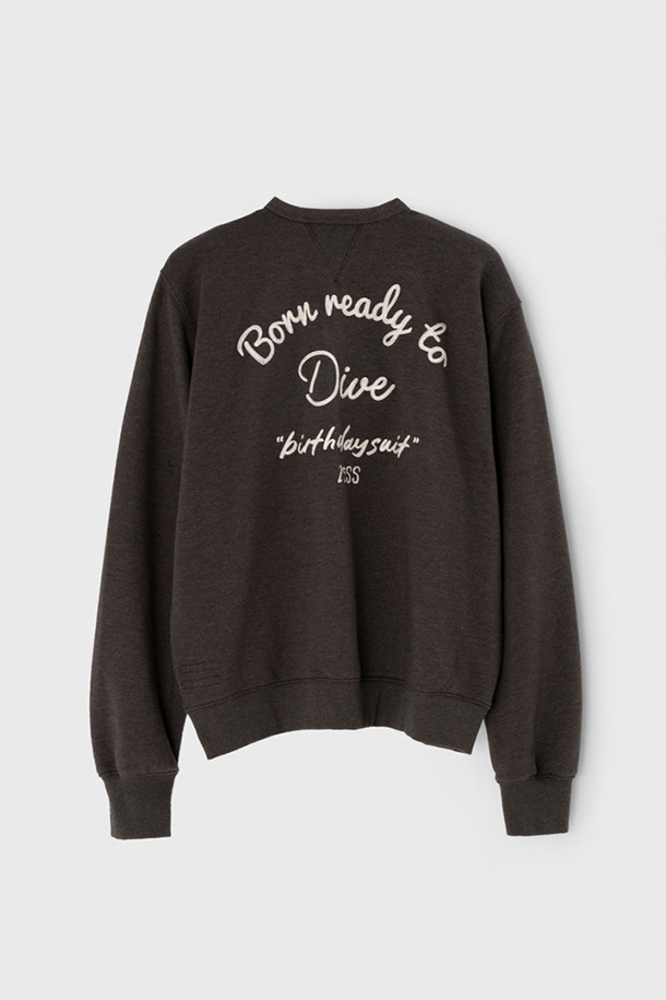 BIRTHDAYSUIT - 스웨트셔츠 - [벌스데이수트] DIVE SWEAT 다이브 스웻 - Brown