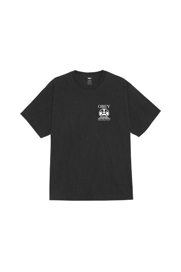 OBEY PRECISION (오베이 프리시전) - PIGMENT DUSTY BLACK 티셔츠는 남녀 공용으로 착용 가능한 반소매 티셔츠입니다. 부드러운 면 소재로 제작되어 편안한 촉감을 제공하며, 봄, 여름, 가을 계절에 데일리하게 활용하기 좋습니다. 레귤러 핏에 라운드넥 디자인으로, 스트릿 및 캐주얼 스타일을 연출하기 용이합니다. 피그먼트 워싱 처리된 블랙 컬러 바탕에 로고/프린트 무늬가 특징이며, 산책룩이나 캠핑룩으로도 활용하기 좋습니다.

