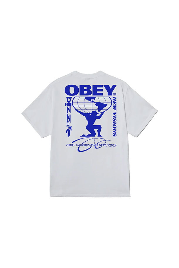 OBEY - 반팔티셔츠 - [오베이] OBEY BIZZARE NEW VISIONS 오베이 비자레 뉴 비전스 - WHITE