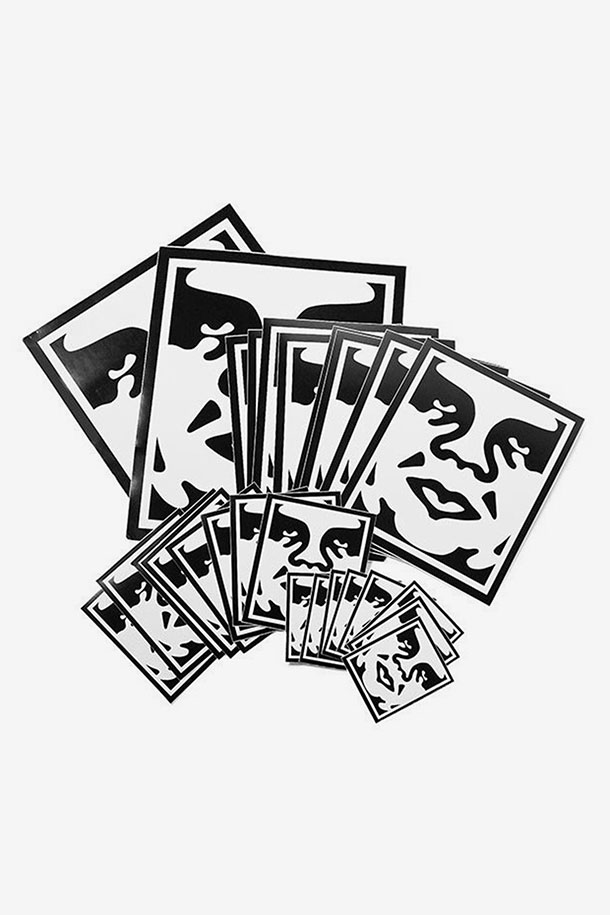 OBEY - 기타소품 - [오베이] STICKER PACK 2-ICON FACE 스티커 팩 2-아이콘 페이스 - ASSORTED