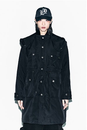 [LEEY] CANTON HOODIE FIELD JACKET 캔톤 후디 필드 재킷 - BLACK