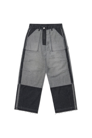 REVERSED CARPENTER DENIM PANTS 리버스드 카펜터 데님 팬츠  - WASHED BLACK