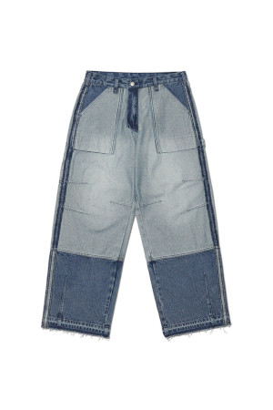 REVERSED CARPENTER DENIM PANTS 리버스드 카펜터 데님 팬츠  - WASHED NAVY