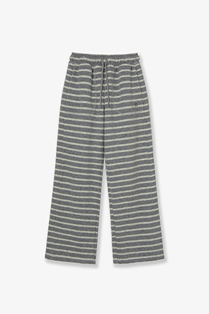  BOUCLE FLEECE PANTS - GREY