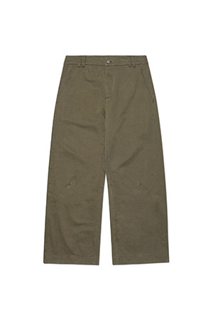 [노매뉴얼] TILTED SIDE LINE PANTS 틸티드 사이드 라인 팬츠 - WASHED KHAKI