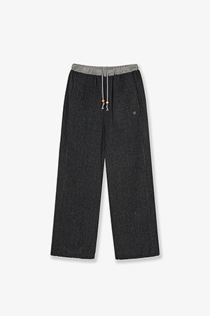 ANGEL STRIPE PANTS - BLACK