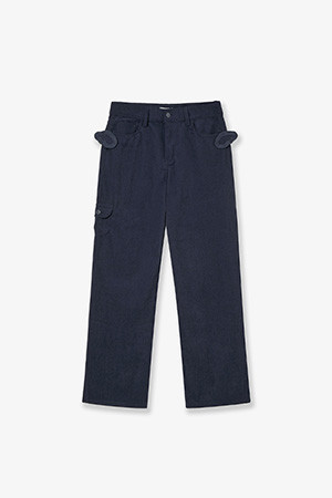 CINNAMOROLL CORDUROY POCKET PANTS - NAVY