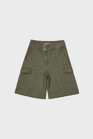 [MMW] WIDE FIT POCKET HF PANTS - KHAKI 