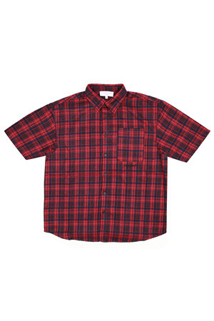 [야드세일] Faded Plaid Shirt 페이디드 플래드 셔츠 - RED