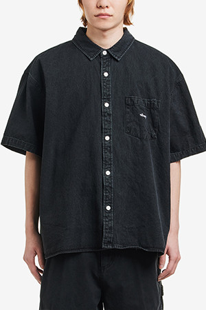 [오베이] BIGWIG DENIM SHIRT 빅위그 데님 셔츠 - FADED BLACK