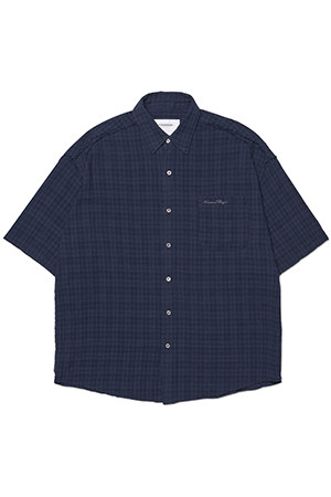[노매뉴얼] RAW EDGE H.S SHIRT 로우 엣지 H.S 셔츠 - DARK NAVY
