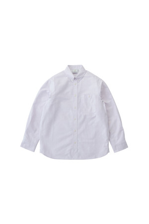 [그라미치] GRAMICCI OXFORD BUTTON DOWN STANCE SHIRT IRIS STRIPE 그라미치 옥스포드 버튼 다운 스탠스 셔츠  - IRIS STRIPE