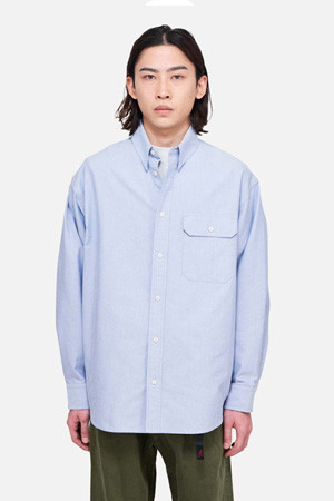 [그라미치] OXFORD STANCE SHIRT 옥스포드 스탠스 셔츠 - SKY BLUE
