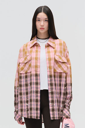 [MMW] BLECHED SHIRTS - PINK 