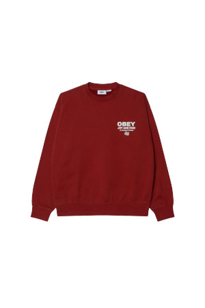 JOY FADED CREW 조이 페이디드 크루  - RED OCHRE FADED WASH