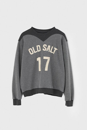 [벌스데이수트]OLD SALT 70'S SWEAT 올드 솔트 세븐티스 스웻 - Charcoal