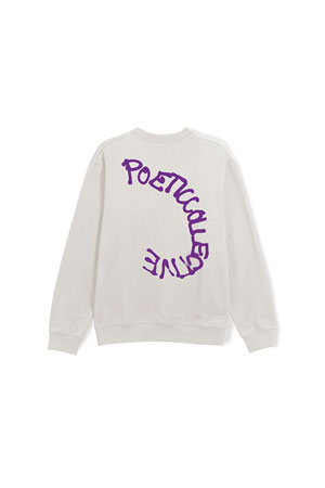 [포에틱] Spray Crewneck 스프레이 크루넥 - Ivory