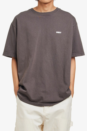 [오베이] OBEY BOLD ICON FACE 볼드 아이콘 페이스 반팔 티셔츠 - PIGMENT DUSTY BLACK
