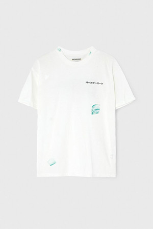 [벌스데이수트] PAINTED FLAG T-SHIRT - White