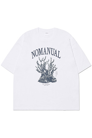 [노매뉴얼] METAL CORAL REEF T-SHIRT 메탈 코랄 리프 티셔츠 - WHITE