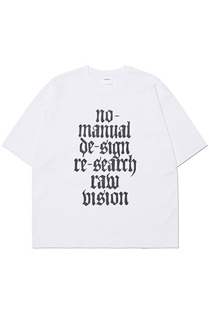 [노매뉴얼] RAW VISION T-SHIRT 로우 비전 티셔츠 - WHITE