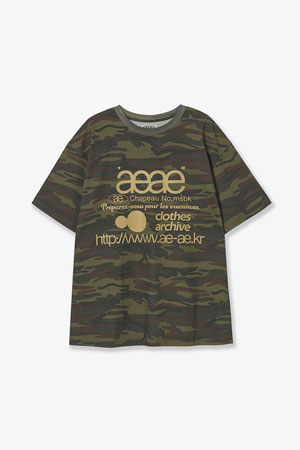 [AEAE] WEB LOGO T-SHIRTS 웹 로고 티셔츠 - CAMO