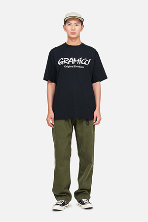 [그라미치] GRAMICCI ORIGINAL FREEDOM LOGO TEE 그라미치 오리지널 프리덤 로고 티 - BLACK