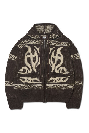 COWICHAN HOODED ZIP UP 코위찬 후디드 집업  - BROWN