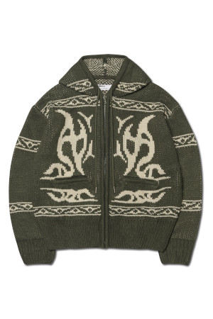 COWICHAN HOODED ZIP UP 코위찬 후디드 집업  - KHAKI