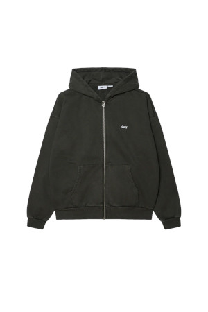 LOWERCASE PIGMENT ZIP HOOD 로워케이스 피그먼트 집 후드  - PIGMENT PIRATE BLACK
