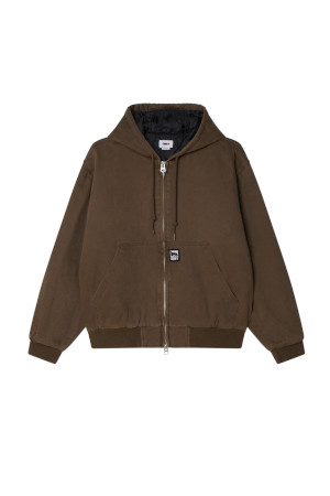 OBEY RANDY ZIP UP HOOD 오베이 랜디 집업 후드  - WREN FADED WASH