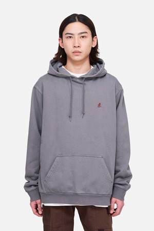 [그라미치] GRAMICCI ONE POINT HOODED SWEATSHIRT 그라미치 원 포인트 후디드 스웻셔츠 - CHARCOAL PIGMENT