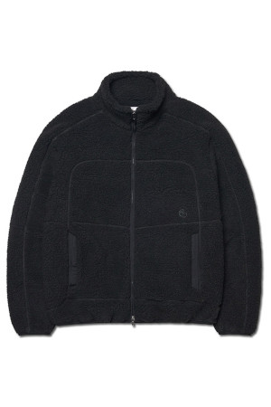 TRACE SHERPA FLEECE JACKET 트레이스 셰르파 플리스 자켓  - BLACK