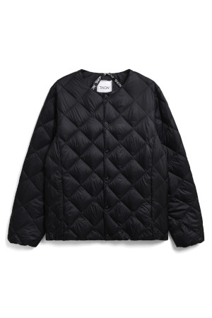 [타이온] CITY CREW NECK DOWN JACKET 시티 크루 넥 다운 재킷 - BLACK