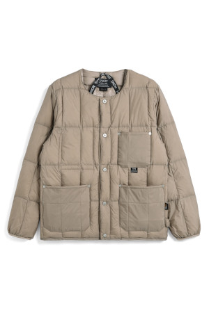 [타이온] WORK CREW NECK DOWN JACKET 워크 크루 넥 다운 재킷 - S.BEIGE