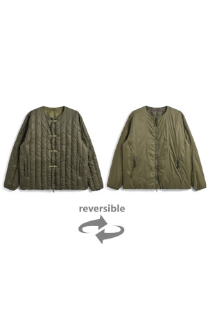 [타이온] REVERSIBLE CHINA BUTTON INNER DOWN 리버서블 차이나 버튼 이너 다운 - D.OLV X OLV