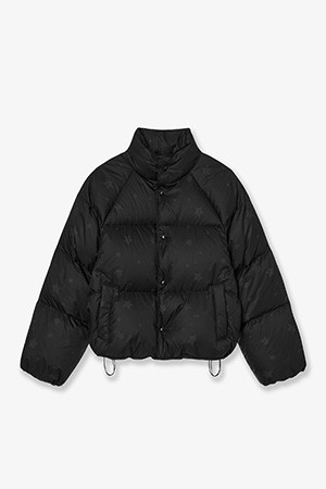 STAR PUFFER DOWN JACKET - BLACK