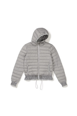 [MMW] FRILL LIGHTWEIGHT PADDED DOWN - LIGHT GREY