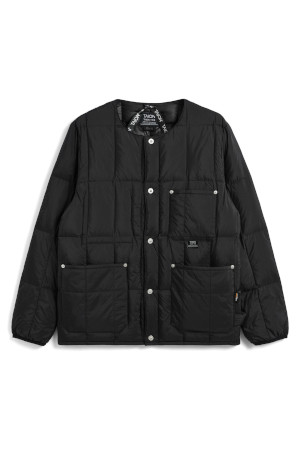 [타이온] WORK CREW NECK DOWN JACKET 워크 크루 넥 다운 재킷 - BLACK