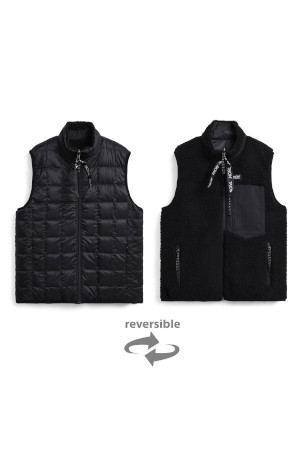 [타이온] DOWN × BOA REVERSIBLE VEST 다운 × 보아 리버서블 베스트 - BLACK X BLACK