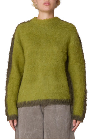 AURA CREW SWEATER 아우라 크루 스웨터  - LIME