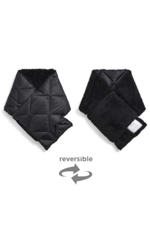 [타이온] CITY REVERSIBLE DOWN SCARF 시티 리버서블 다운 스카프 - BLACK X BLACK
