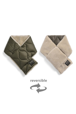 [타이온] MILITARY REVERSIBLE DOWN SCARF 밀리터리 리버서블 다운 스카프 - D.OLIVE