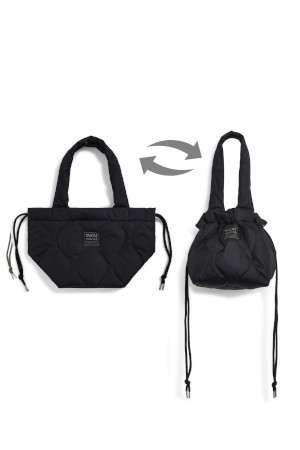 [타이온] MILITARY DOWN TOTE BAG-S 밀리터리 다운 토트 백-S - BLACK