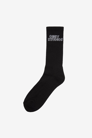 [오베이] OBEY STUDIOS SOCKS 오베이 스튜디오스 삭스  - BLACK