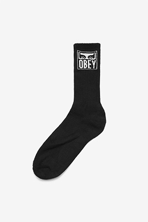 [오베이] OBEY EYES ICON SOCKS 아이즈 아이콘 양말 - BLACK