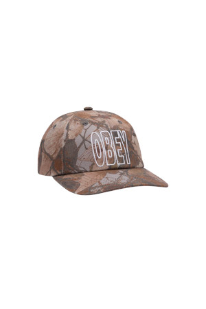 OBEY OUTLINE PIGMENT 6 PANEL VELCRO BACK 오베이 아웃라인 피그먼트 6패널 벨크로 백  - FENCE CAMO MULTI